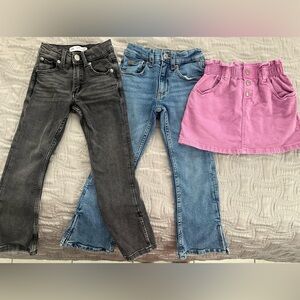 Zara Kids/Girls Jeans sz 6 and skirt sz 5-6 bundle